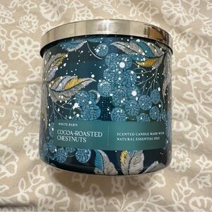 Bath and Body Works White Barn Cocoa-Roasted Chestnuts 3 Wick Candle